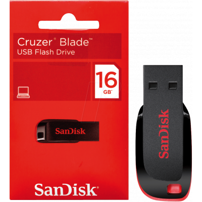 16GB SanDisk Cruzer Blade Flash Drive