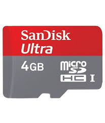 4 GB Sandisk Memory Cards